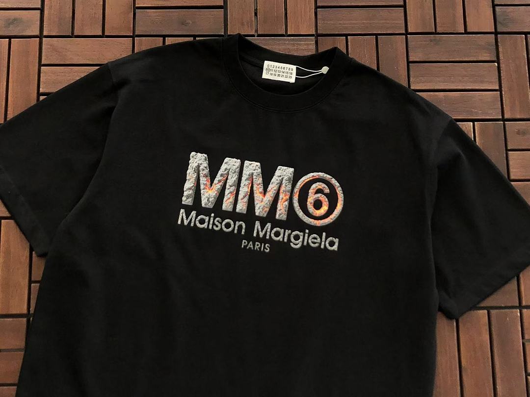 Black Logo Maison Margiela T-Shirt