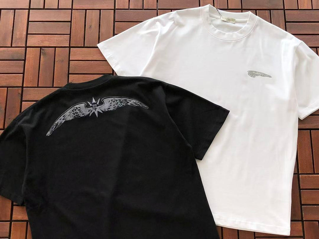 Black White Wing Logo Givenchy T-Shirt
