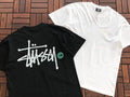 Black White Classic Logo Stussy T-Shirt