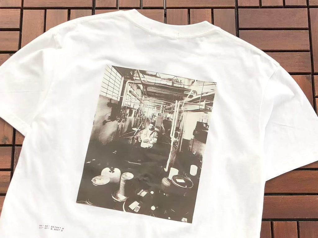 White Photo Graphic Stone Island T-Shirt