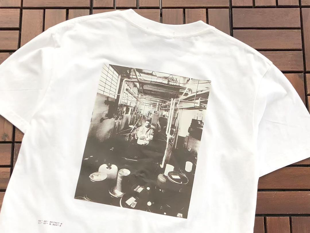 White Photo Graphic Stone Island T-Shirt
