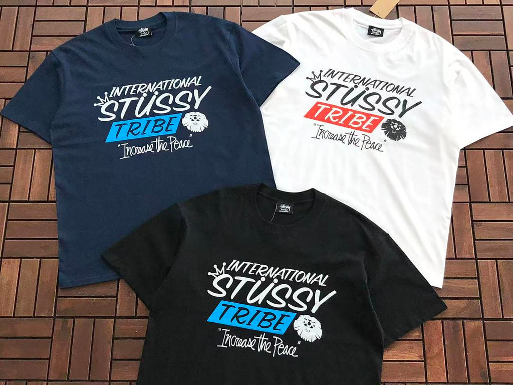 Navy Surf Graphic Stussy T-Shirt