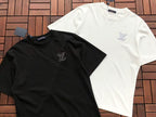 Black White Small Script Logo Lanvin T-Shirt