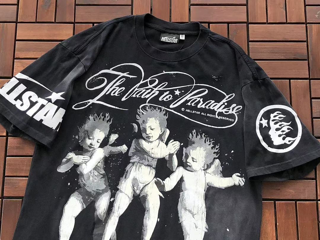 Black Photo Graphic Hellstar T-Shirt