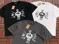 Grey Skull Graphic Stussy T-Shirt
