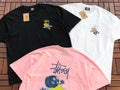 Pink Yellow Graphic Stussy T-Shirt