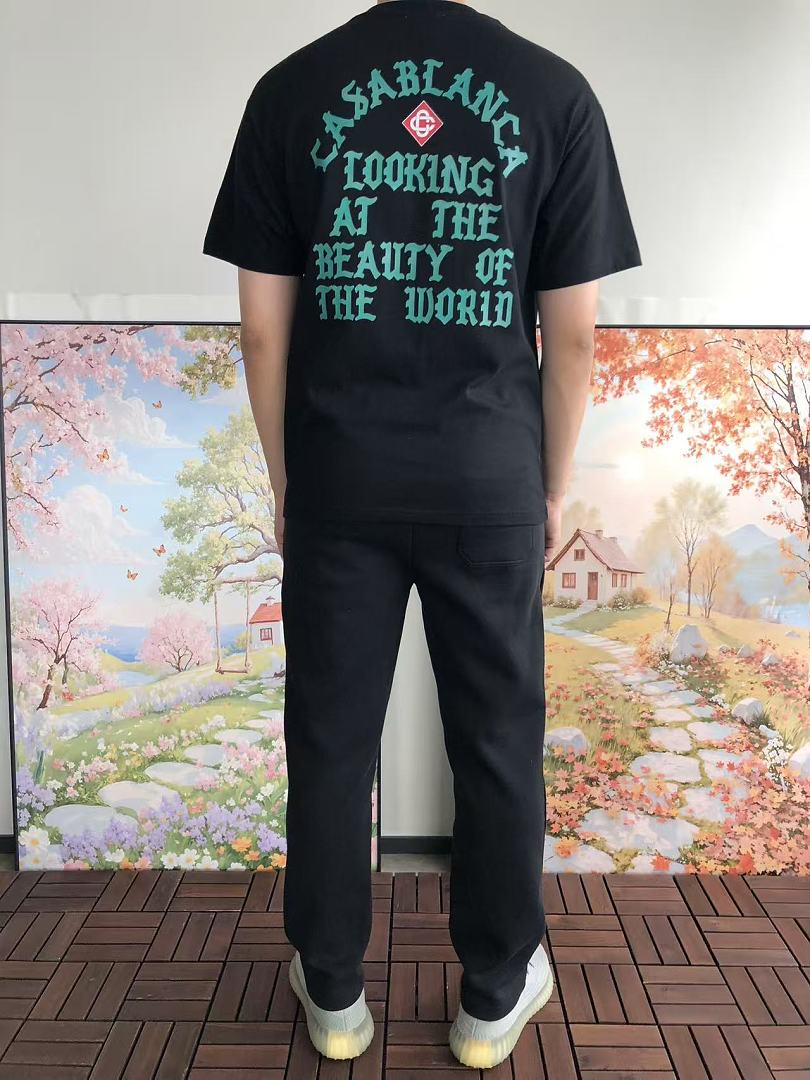 Black White Back Graphic Casablanca T-Shirt