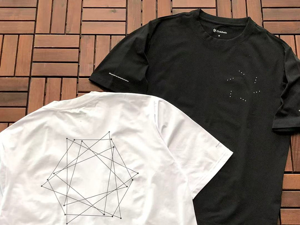 Black White Geometric Logo T-Shirt