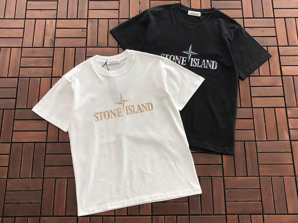 Black Circle Logo Stone Island T-Shirt