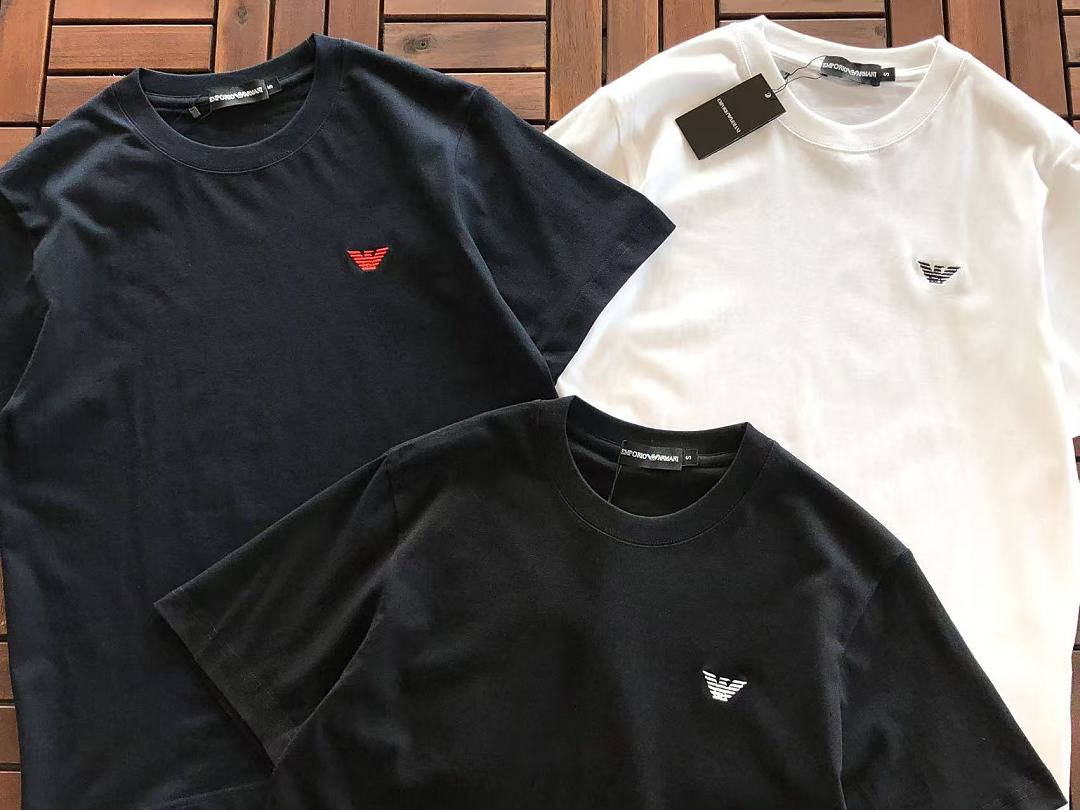 Black White Small Eagle Logo T-Shirt