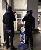 Hoodie Set Black Blue