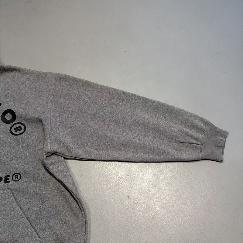 A Bathing Ape BAPE Baby Milo Multi-Patch Pullover Hoodie - Grey