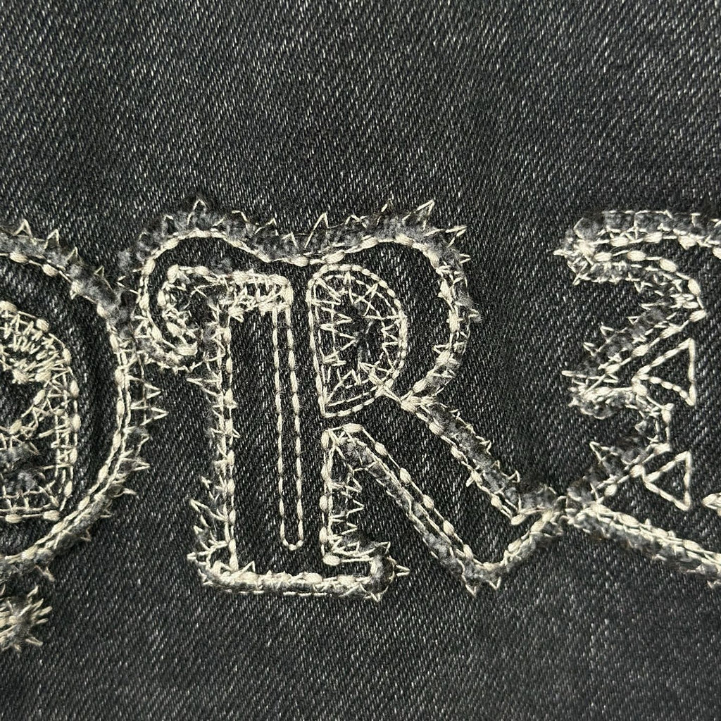 Supreme Gothic Logo Denim Button-Up Shirt