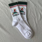 Casablanca L'Ete En Liberte Logo Crew Socks