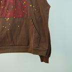 Sp5der Angel Number Hoodie Brown