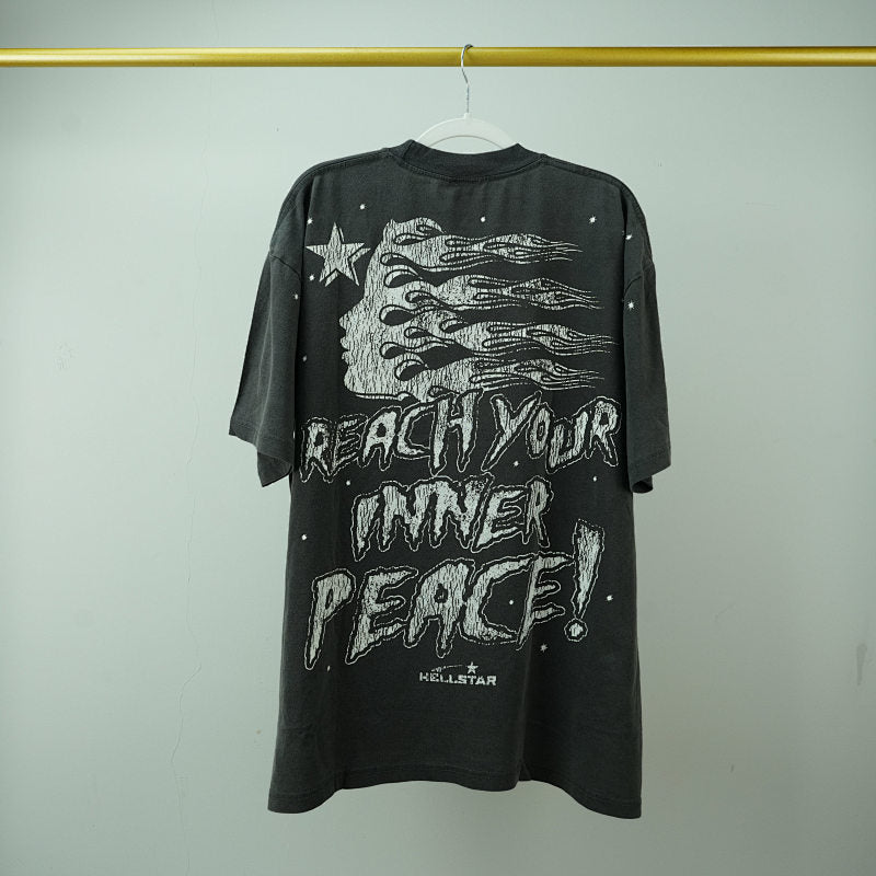 Hellstar Studios Inner Peace Short Sleeve Tee Shirt Black
