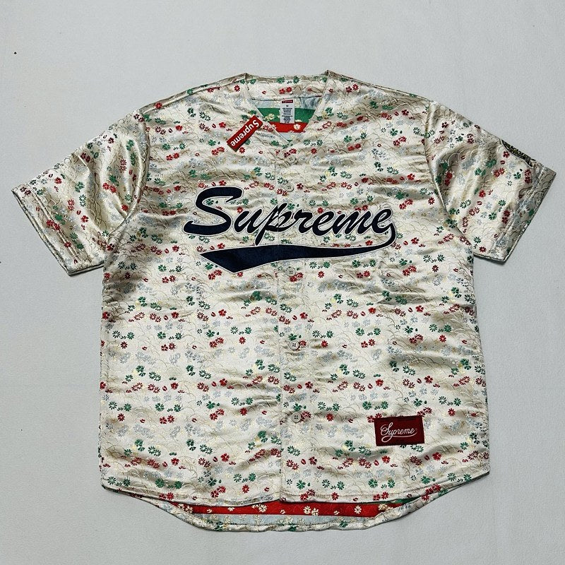 Supreme Floral Baseball Button-Up Shirt