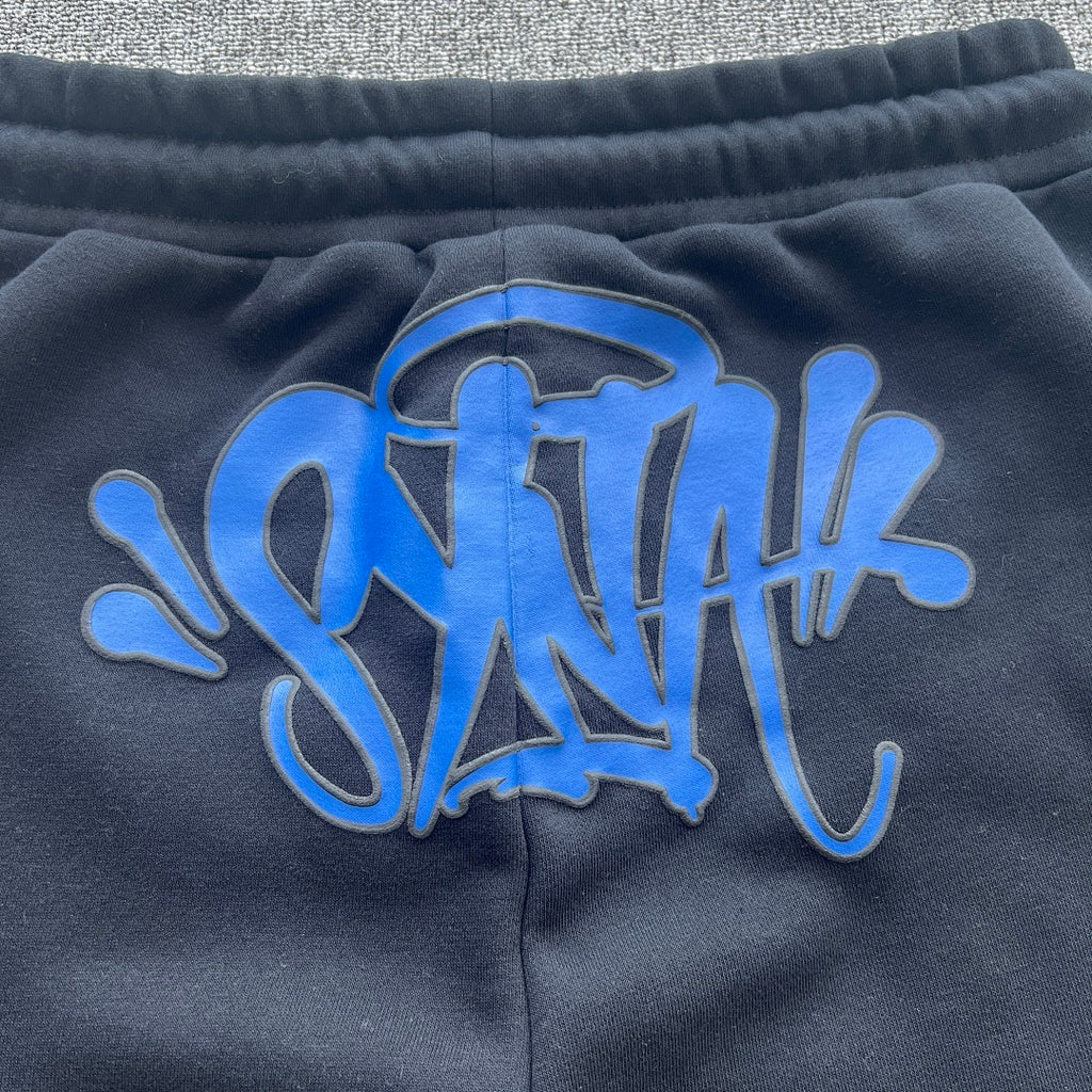 Hoodie Set Black Blue