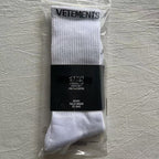 VETEMENTS White Sport Crew Socks