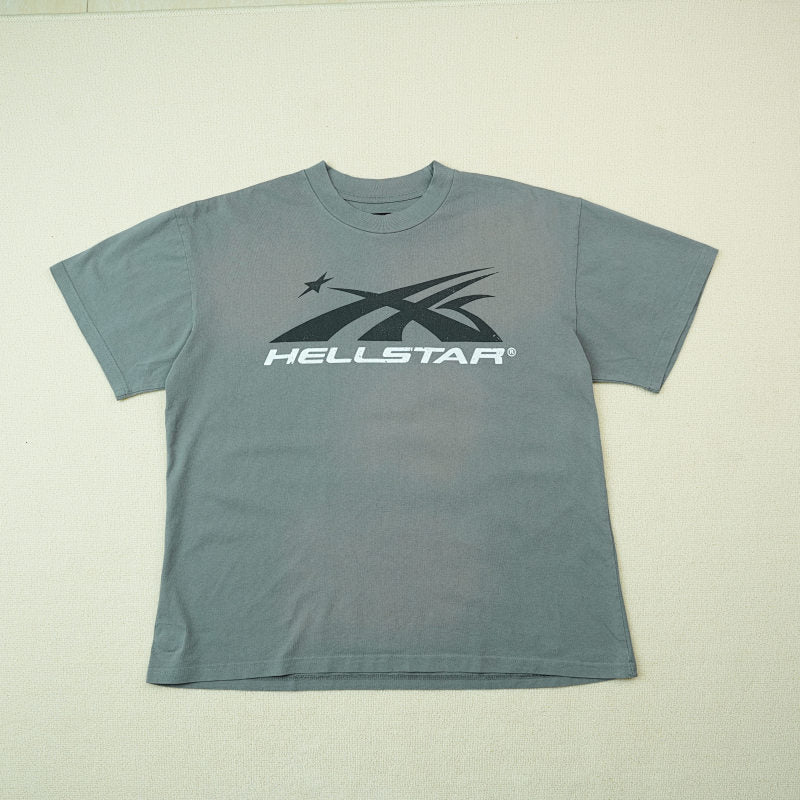 Hellstar Sport Logo T-Shirt Grey