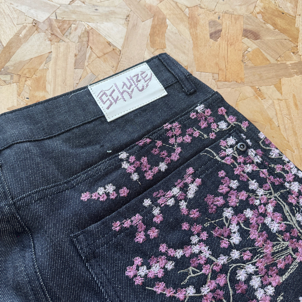 Derschutze Blossom Selvedge Shorts - Dark Denim