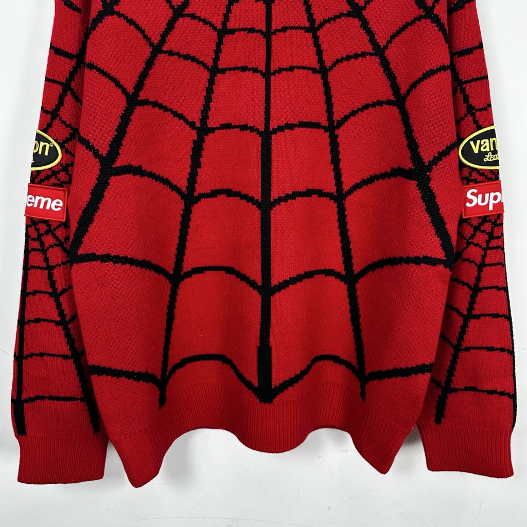 Supreme Vanson Spider Web Crewneck Sweater