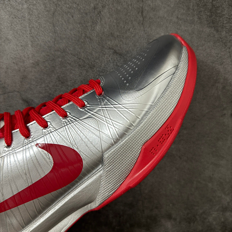Nike Zoom Kobe V - Silver/Red Metallic Silver/Varsity Red