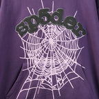 Sp5Der Web Hoodie Purple