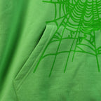 Sp5Der Web Hoodie Slime Green
