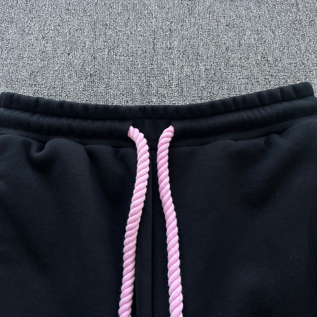 Hoodie Set Black Pink