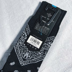 Stance Paisley Crew Socks - Black/White/Gray/Blue