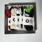AAPE Sock Multi-Packs - Red/Cream/Black/Camo/Neon