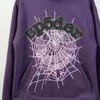 Sp5Der Web Hoodie Purple