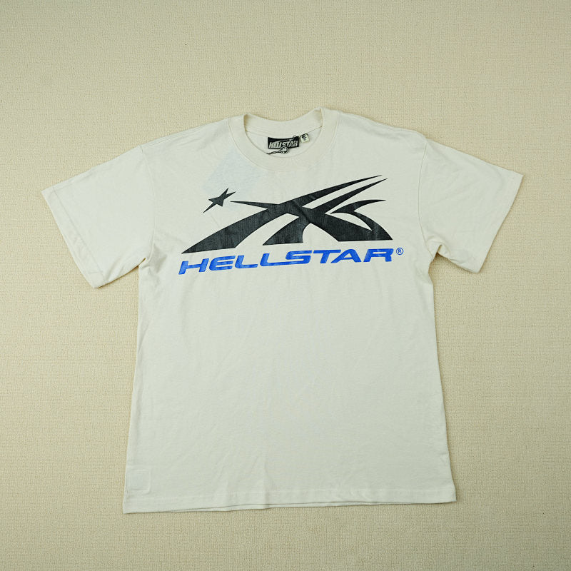 Hellstar Gel Sport Logo T-Shirt White/Blue
