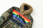 Supreme Basketball Fur-Trim Hooded Bomber Jacket