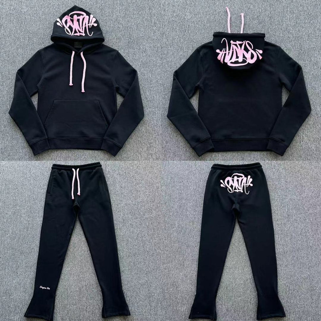 Hoodie Set Black Pink