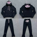 Hoodie Set Black Pink