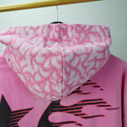 Hellstar Brainwashed With Brain Hoodie Pink