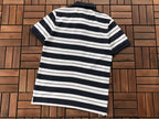 Lacoste Navy White Striped Polo Shirt