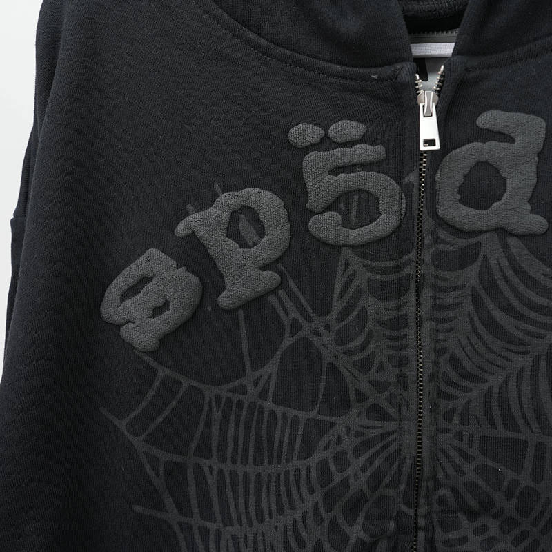 Sp5Der Og Web V2 Phantom Zip Up Hoodie