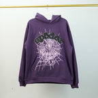 Sp5Der Web Hoodie Purple