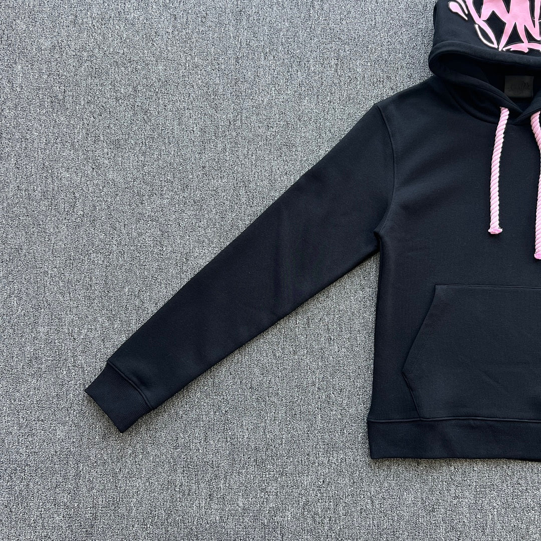 Hoodie Set Black Pink