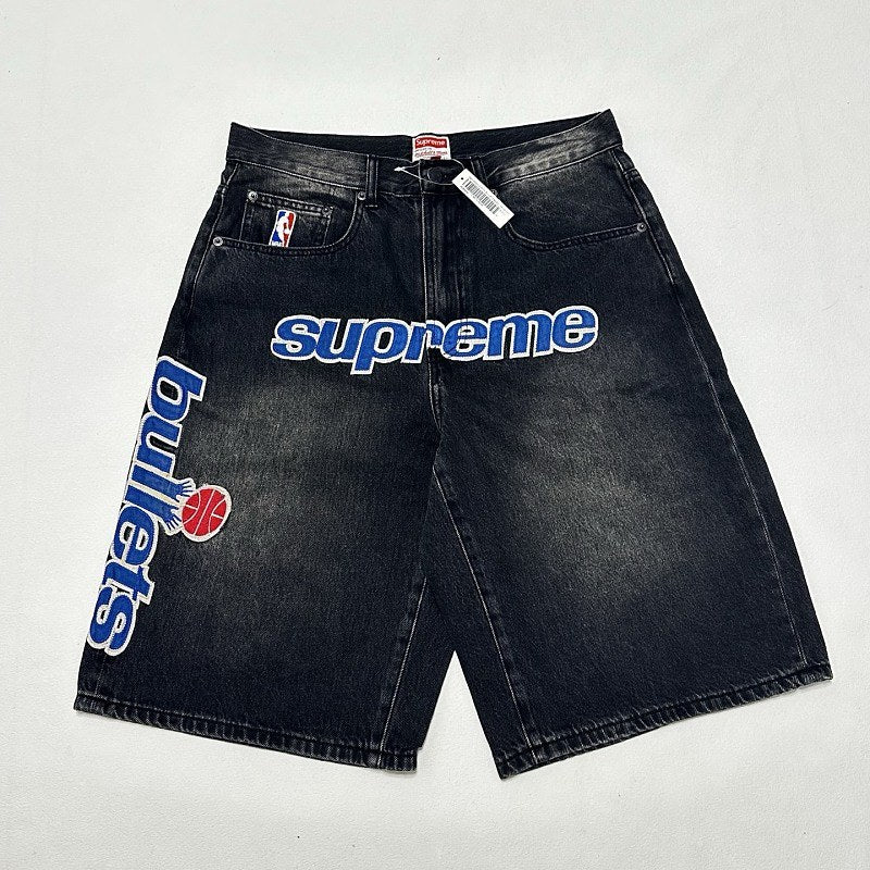 Supreme Washington Bullets Denim Shorts