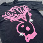 Graphic Tee Black Pink