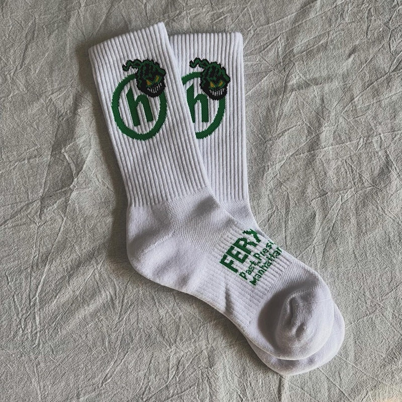 Premium Socks - White/Green
