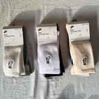 Nike Everyday Plus Crew Socks - White/Gray/Black