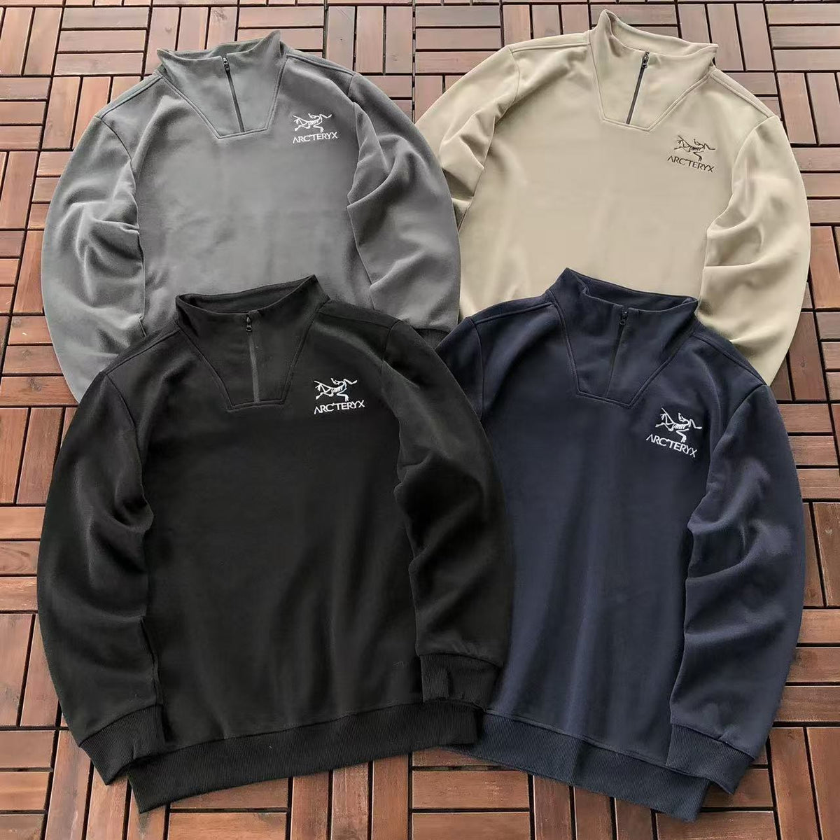 Arc'teryx Fossil Logo Quarter-Zip Sweater