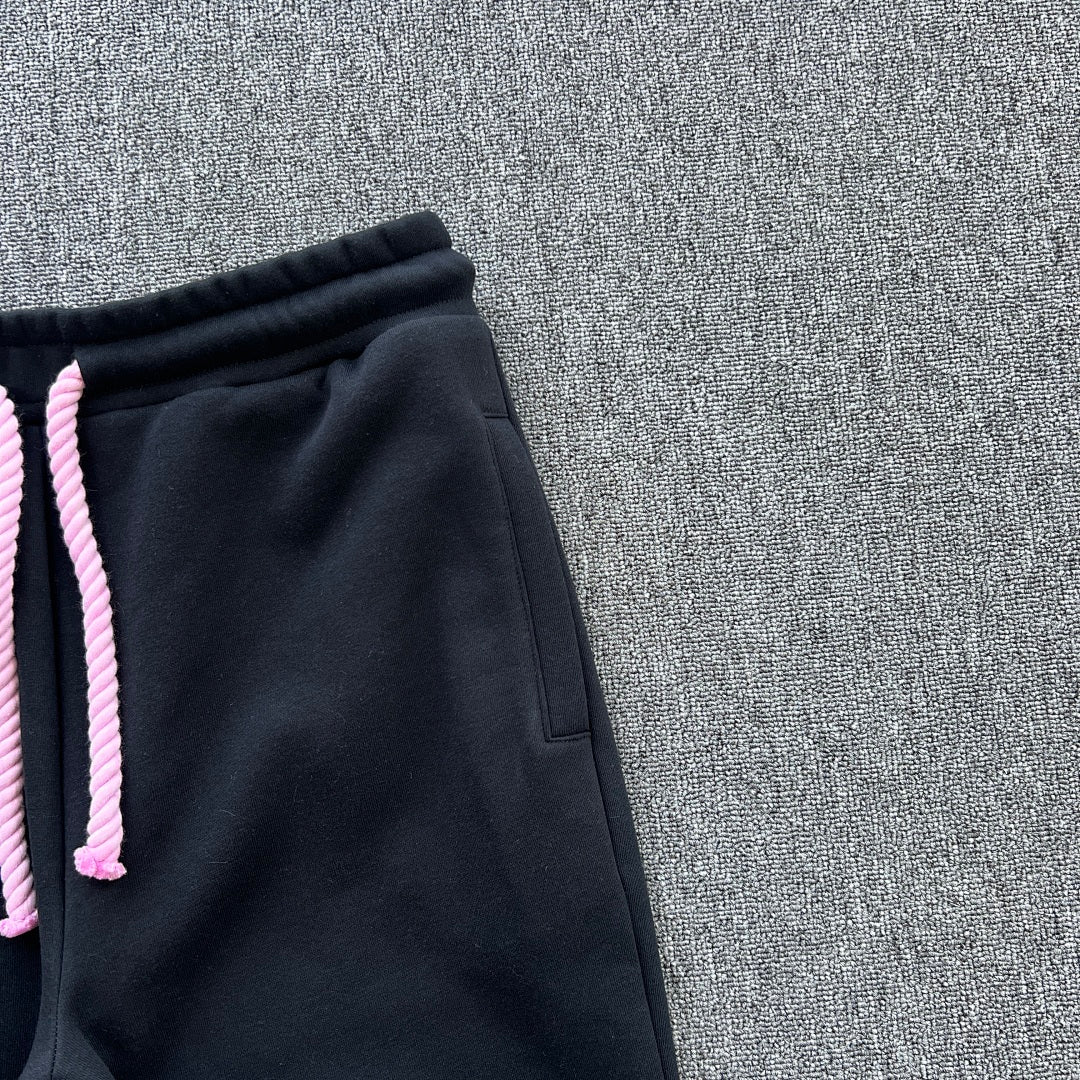 Hoodie Set Black Pink