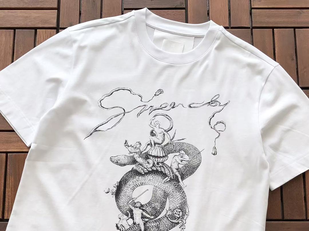 White Dragon Graphic T-Shirt