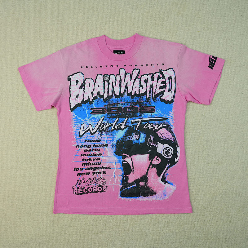 Hellstar Brainwashed World Tour T-Shirtpink